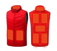 Gilet Chauffant Homme Femme Veste ÉLectrique USB LéGèRe 8 Zones De Chauffage 3 Niveaux De Chaleur Doudoune Chaud Hiver Slim Fit Vêtements Manteau Avec Poches, Veste Pour La RandonnéE, Le Camping