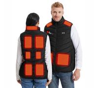Gilet Chauffant hommes et femmes Print, 11 Zones de Chaleur et Dual Control de Chauffage, Smart thermostatique électrique chaud Horse Casual jacket pour Ski Pêche et Moto