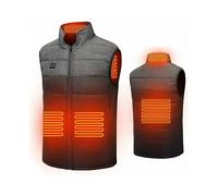 Gilet chauffant léger pour homme avec contrôle indépendant et fonction de chauffage rapide, veste chauffante électrique USB avec technologie