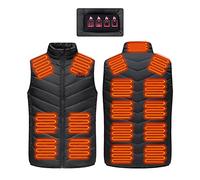 Gilet Chauffant Léger pour Hommes, Gilet Chauffant électrique Rechargeable Intelligent, Gilet Chauffant électrique Unisexe étanche à L'eau (5XL)