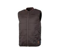 Gilet Chauffant Outdoor, Doublure Ouatée, Repose-Mains, 2 Radiants Dorsaux, Brun, Taille L (FR/ES, Alpha/lettres, S, Taille normale, Taille normale, marron)