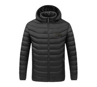 Gilet Chauffant,Pantalon Chauffant Homme,Veste pour Homme Quotidien Température Constante - Décontractée à Capuche Coupe Ample Style Tendance et Professionnel (Black, XXXL)