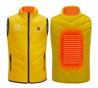 Gilet Chauffant pour Garçons et Filles Sans Manche Veste Chauffant Manteau Doudoune Chauffant avec 2 Zones de Chauffage pour Le Travail en extérieur Tenue Quotidienne Ski Équitation
