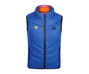 Gilet Chauffante USB Enfants Veste Sans Manche Vêtements Chauffants Intelligents avec 3 Zones de Chauffage Doudoune Hiver épais Chaud Tenue Quotidienne Outerwear pour La Ski Équitation Moto