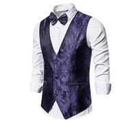Gilet Costume Homme De Peche Veste Multipoche Softshell Sans Manche Hiver Reporter Saharienne Manches Travail Gilets Multipoches Ensemble Chic Chasse Cowboy Pour Été Veston Costumes,4-Violet,XXL