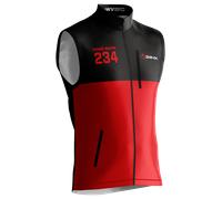 Gilet Coupe-vent 24MX Duo Rouge/Noir Rouge,Noir