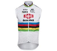 Gilet coupe-vent ALPECIN DECEUNINCK Champion du monde 2024 blanc