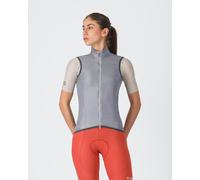 Gilet coupe-vent Castelli Aria 2 gris argenté femme - M