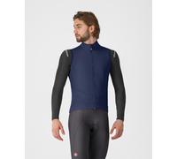 Gilet coupe-vent Castelli Perfetto Air Rosso Corsa bleu nuit - M
