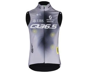 Gilet coupe-vent hybride Q36.5 PRO CYCLING TEAM 2023 gris