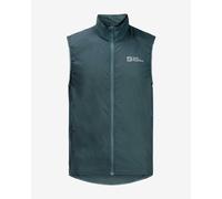 Gilet coupe-vent Jack Wolfskin Gravex Wind vert émeraude. - XL