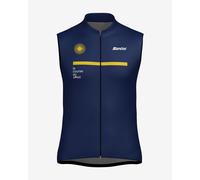 Gilet coupe-vent Santini Paris-Nice 2025 bleu marine jaune - S