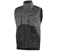 GILET CRAFT WORKER GRIS CHARCOAL / NOIR ARTISAN BTP CEPOVETT - 20-9261-9883-657 M