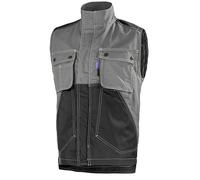 GILET CRAFT WORKER GRIS CONVOY / NOIR ARTISAN BTP CEPOVETT - 20-9261-9883-325 M