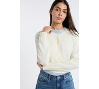 Gilet cropped avec laine - Pierre Gilet M - L - Creme - Femme - Etam