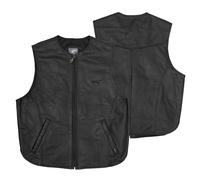 Gilet Cuir Vachette Classic Noir Motard Moto Chopper Custom Qualité Sans Manches