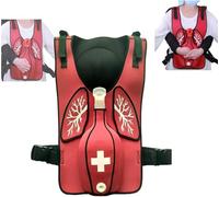 Gilet D’entraînement à L’Obstruction Anti-étouffement, Formation De Simulation D’Obstruction des Voies Respiratoires Portant Un Gilet avec Tir Arrière, Bretelles E, Adults