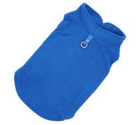 Gilet D’Hiver pour Chien en Polaire Bleu, Ajusté pour Petits Chiens | Confort Près du Corps, Contrôle des Poils, Facile à Enfiler, pour Chiots et Races à Poil Court