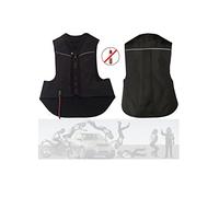 Gilet D'airbag Équestre Gilet D'airbag Moto for Femmes Airbag Boot De Tension Ultra-Low 18kg Utilisé Dans Les Sports Équestres, Vélo, Équipement D'équitation De Moto (Color : Black, Size : XXL)