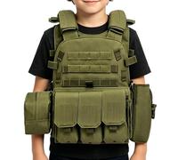 Gilet d'airsoft | Équipement de protection réglable à plusieurs poches, gilet de sécurité pour paintball, entraînement en plein air, cosplay, jeu de rôle, combat