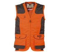 Gilet de battue enfant Percussion kaki/orange 16A / 176