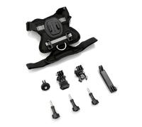 Gilet de caméra confortable pour animaux de compagnie prenant en charge deux caméras d'action pour une vue à la première personne, support de caméra facile