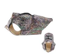 Gilet De Chasse Pour Chien Camouflage - Coupe Réglable En Néoprène, Petites À Grandes Tailles, Gilet D'hiver Chaud Avec Poignée De Levage | Protection Extérieure, Recherche Et Sauvetage, Randonnées Av