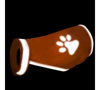 Gilet de Chasse pour Chien Vêtement Fluorescent Protège Chiot Motif Patte | Gilet réfléchissant de sécurité pour chien de chasse Petites, Moyennes, Grandes Races, Promenade ,