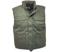 Gilet de chasse rembourré, motif camouflage, coton homme femme, hiver, matelassé Taille XL vert