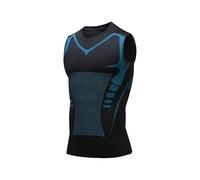 Gilet de Compression à Manches Courtes pour Homme, Nouvelle Version 2024, Blcak, 3XL