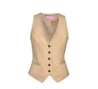 Gilet de costume coupe cintrée femme Brook Taverner Béatrice Beige S