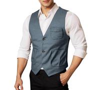 Gilet de Costume décontracté pour Hommes Gilet Formel sans Manches à col en V pour Mariage et Fête d'affaires ou Encore Tenue Quotidienne