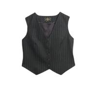 Gilet de costume femme Superdry Pinstripe Gris XL