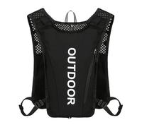 Gilet de course à pied - Gilet d'hydratation pour femme | Sac à dos d'hydratation léger réglable respirant | Bandes réfléchissantes | Accessoires de loisirs | Idéal pour le cyclisme longue distance et