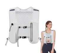 Gilet de course à pied, gilet d'hydratation réglable, gilet d'hydratation pour femme - Sac de téléphone léger antidérapant pour homme et femme - Marathons - Course - Randonnée - Camping