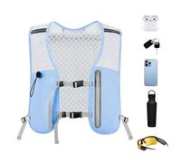Gilet de course à pied, gilet d'hydratation réglable, gilet d'hydratation pour femme - Sac de téléphone léger antidérapant pour homme et femme - Marathons - Course - Randonnée - Camping