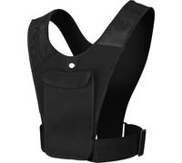 Gilet de course à pied Porte-téléphone sur la poitrine Équipement d'entraînement réfléchissant Élastique réglable Respirant léger Ceinture légère