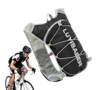 Gilet de course avec vessie d'eau, sac d'hydratation pour course à pied | Sac à dos de randonnée Trail Running, poche d'hydratation de 1,5 L - Coussinets respirants, bandoulière réglable, sac à dos d'