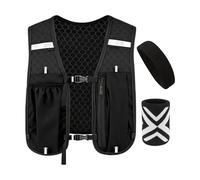 Gilet de course réfléchissant Kit D'Hydratation Sport Avec Bandeau Et | Gilet de course léger Pour Hommes Femmes Fitness Marche Trail Cyclisme Training