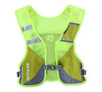Gilet de Course Réfléchissant Sac d'Hydratation Trail Veste Running Sac à Dos Léger pour Marathon Randonnée Vélo Randonnée Sac à Dos d'hydratation (Vert)