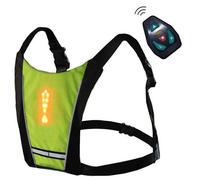Gilet De Cyclisme Réfléchissant Avec Indicateur De Direction Led Rechargeable Et Télécommande Pour Hommes Et Femmes, Idéal Pour La Course Nocturne En Extérieur, Le Cyclisme Et Le Jogging.