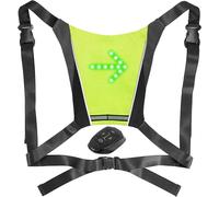 Gilet De Cyclisme Réfléchissant Clignotant Pour Vélo Lumiere Velo Haute Visibilité Sécurité Nuit Course Vélo Accrocheurs