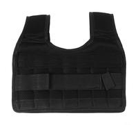 Gilet de fitness lesté avec maille respirante et capacité de plaque d'acier réglable, conçu pour réduire la pression sur les épaules (A)