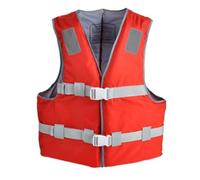Gilet de flottaison Haute flottabilité VFI, Aide à la flottabilité réglable avec Bandes réfléchissantes for Kayak, plongée avec Tuba et Navigation, Tailles Adultes et Jeunes(Red,L)