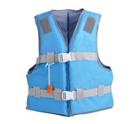 Gilet de flottaison Haute flottabilité VFI, Aide à la flottabilité réglable avec Bandes réfléchissantes for Kayak, plongée avec Tuba et Navigation, Tailles Adultes et Jeunes(Blue,S)
