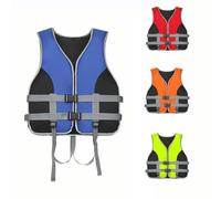 Gilet de Flottaison pour Adulte Gilet de Sauvetage Universel pour Hommes Femmes avec Ceinture Réglable pour Natation Pêche Navigation Surf et Sports Nautiques(Blue,L)