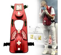 Gilet De Formation Aux Premiers Secours, Gilet De Formation à La Simulation D'obstruction des Voies Respiratoires avec Prise De Vue Dorsale, Modèle De Formation Pratique pour in, Red