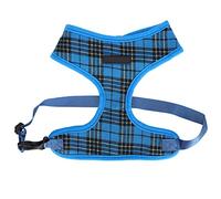 Gilet de Harnais de Chien Respirant, Laisse de Chiot à Maille Douce pour Les Petits et Moyens Chiens, réglable avec Un Fil de réflexion en Or pour la sécurité (L)