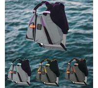 Gilet de Kayak pour Adulte avec Multipoches Veste de Flottaison Ajustable pour Plaisance Natation Sports Nautiques en Plein Air(Purple)