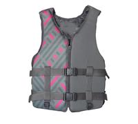 Gilet de Kayak pour Adulte Gilet de Natation Ajustable avec Aide À la Flottabilité pour Voile Pêche Natation Sports Nautiques Sécurité en Milieu Aquatique(Grey,Large(135-160lb))